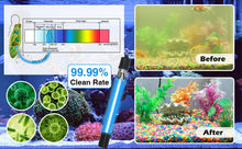 Load image into Gallery viewer, Aquarium Filter for 40-150 Gallon Tank, UV Sterilizer for Aquarium UV Fish Tank Green Clean Machine Submersible Powerful Pump Canister Filter 400GPH for Pond Turtle Tank Saltwater Freshwater Crystal Clear Green Killing
